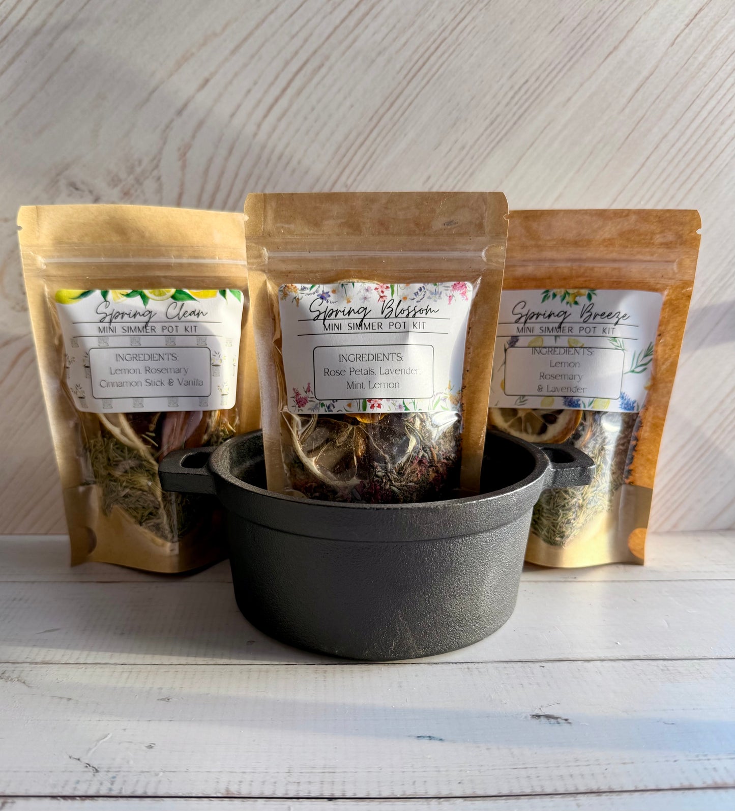 Spring Mini Simmer Pot Set - Set of 3 Mini Kits (variety pack)