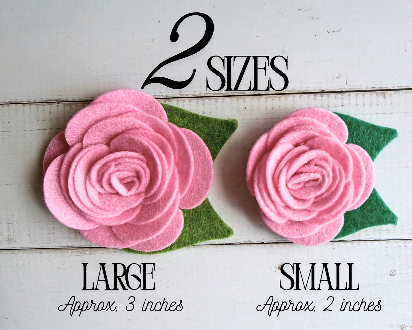 Felt Flower Accessory- 2 Sizes