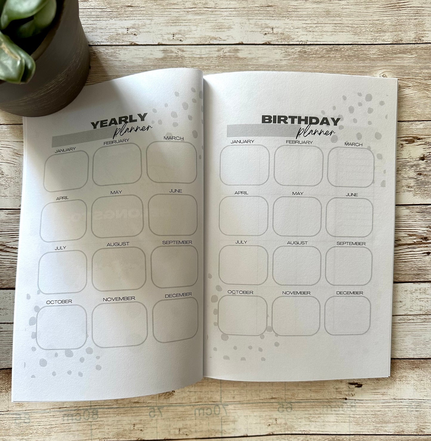 2 Year Undated Monthly Planner