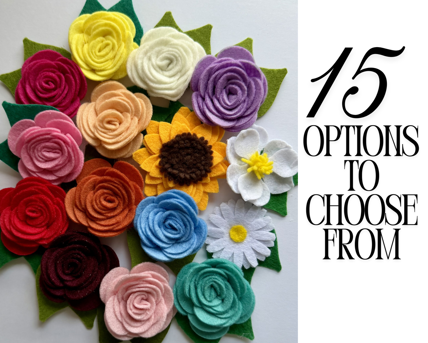 Felt Flower Accessory- 2 Sizes