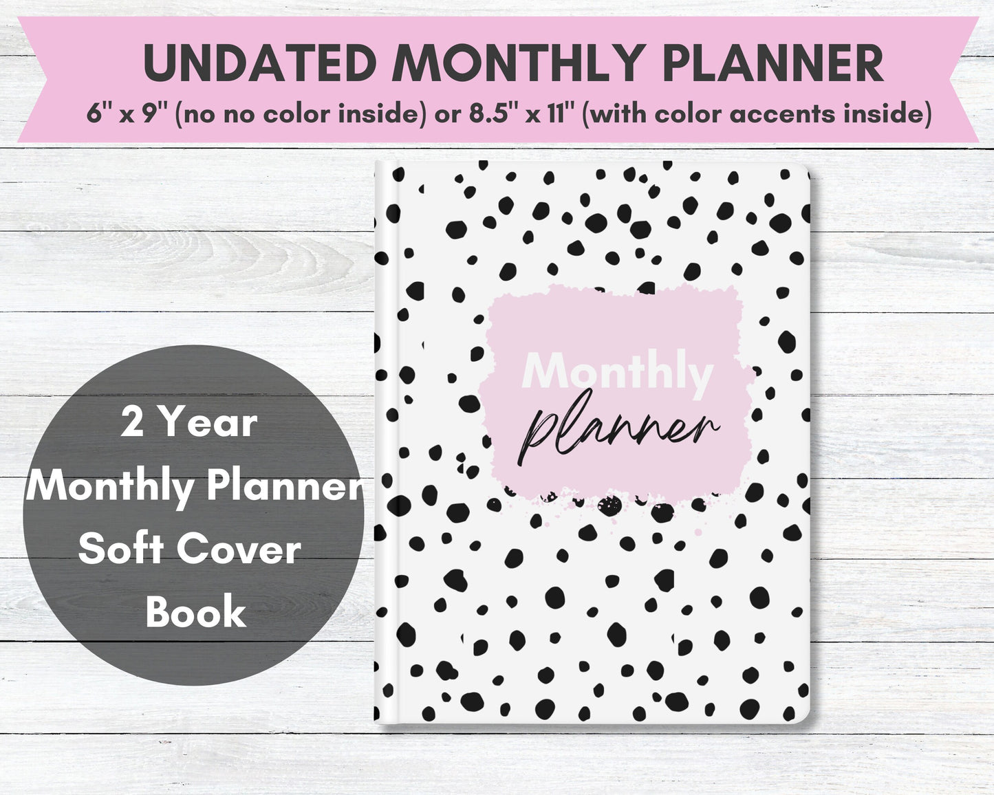 2 Year Undated Monthly Planner