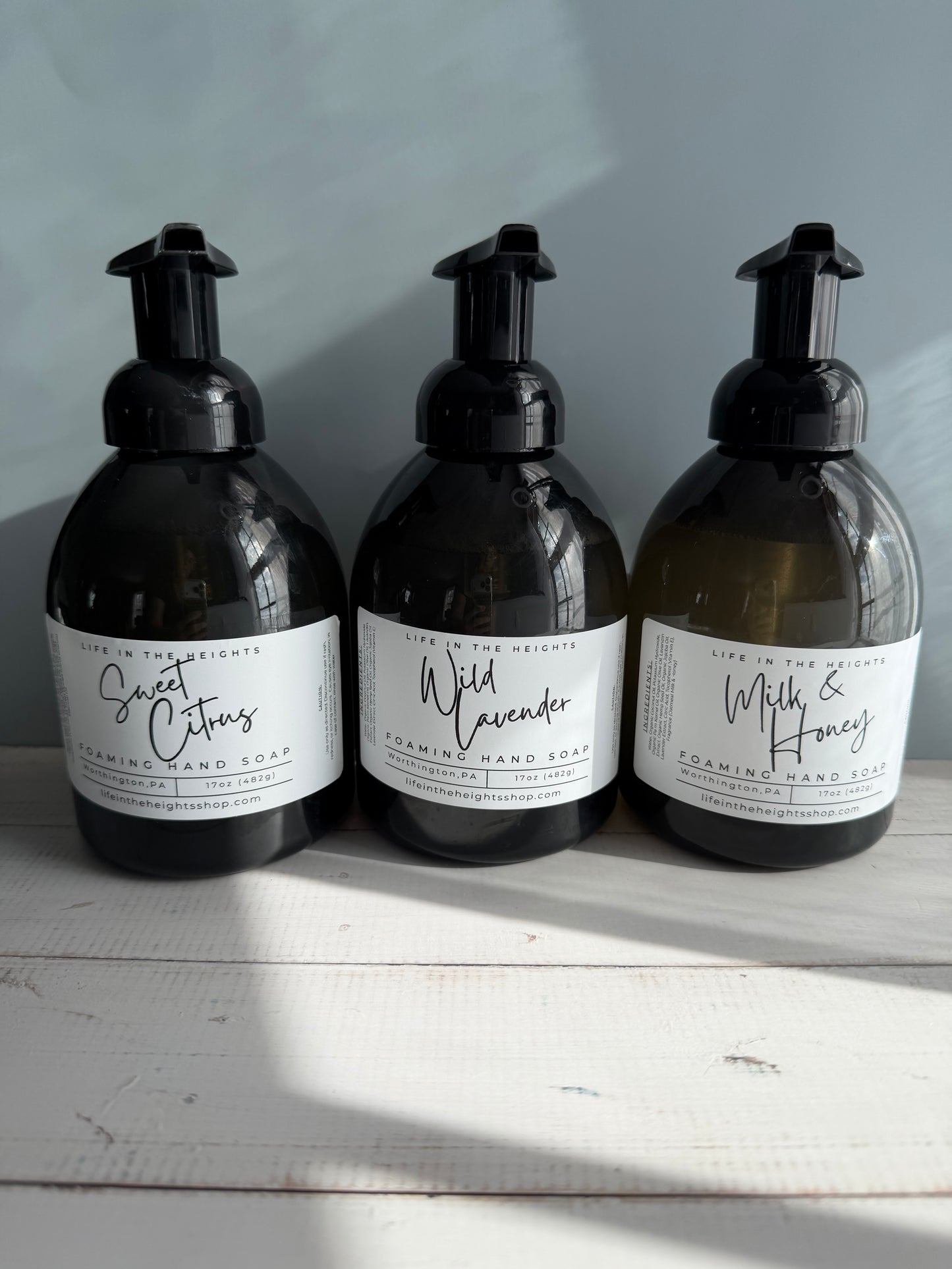 Gentle Foaming Hand Soap – Farmhouse Style – 17 oz – Wild Lavender, Milk & Honey, Sweet Citrus