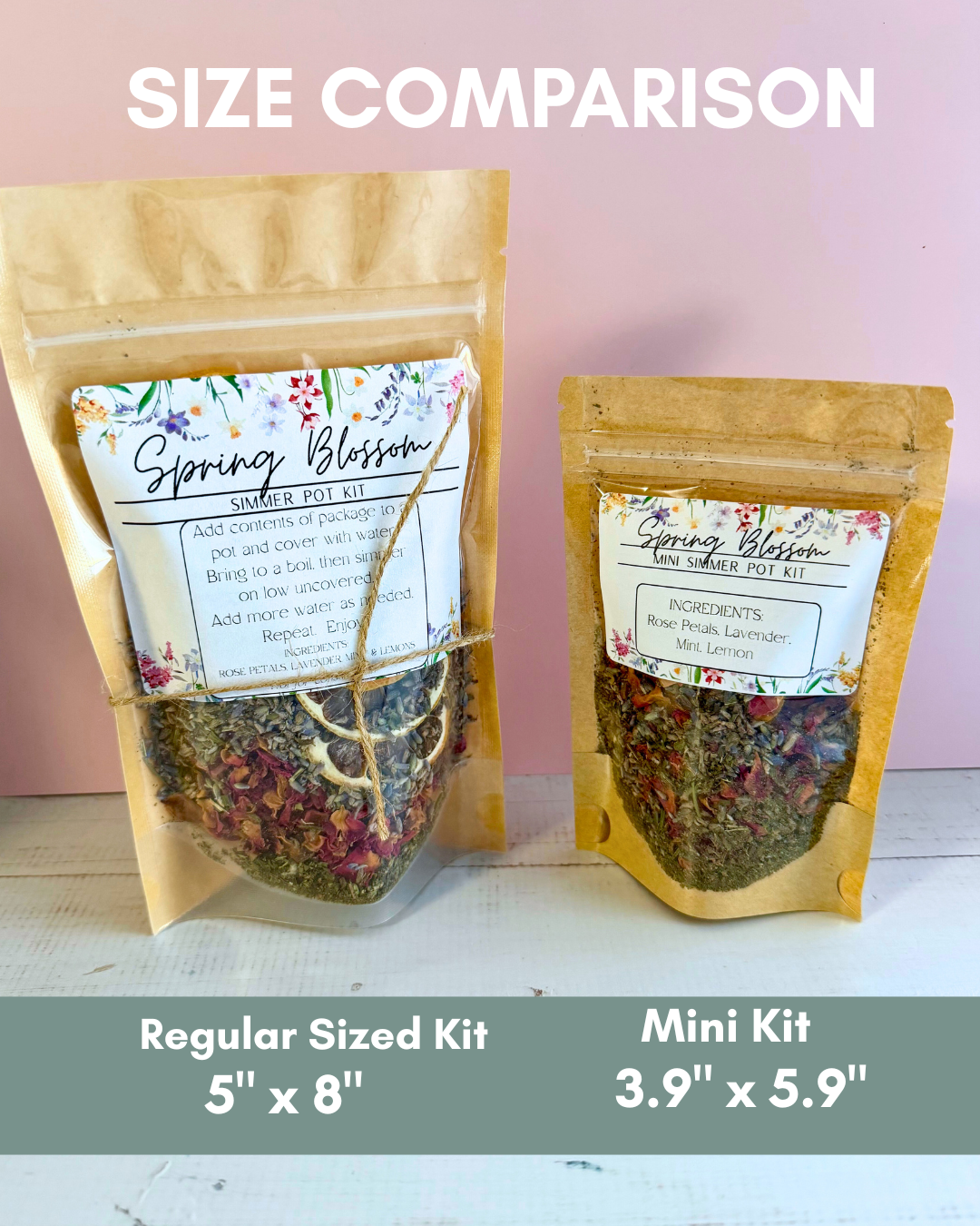 Spring Mini Simmer Pot Set - Set of 3 Mini Kits (variety pack)