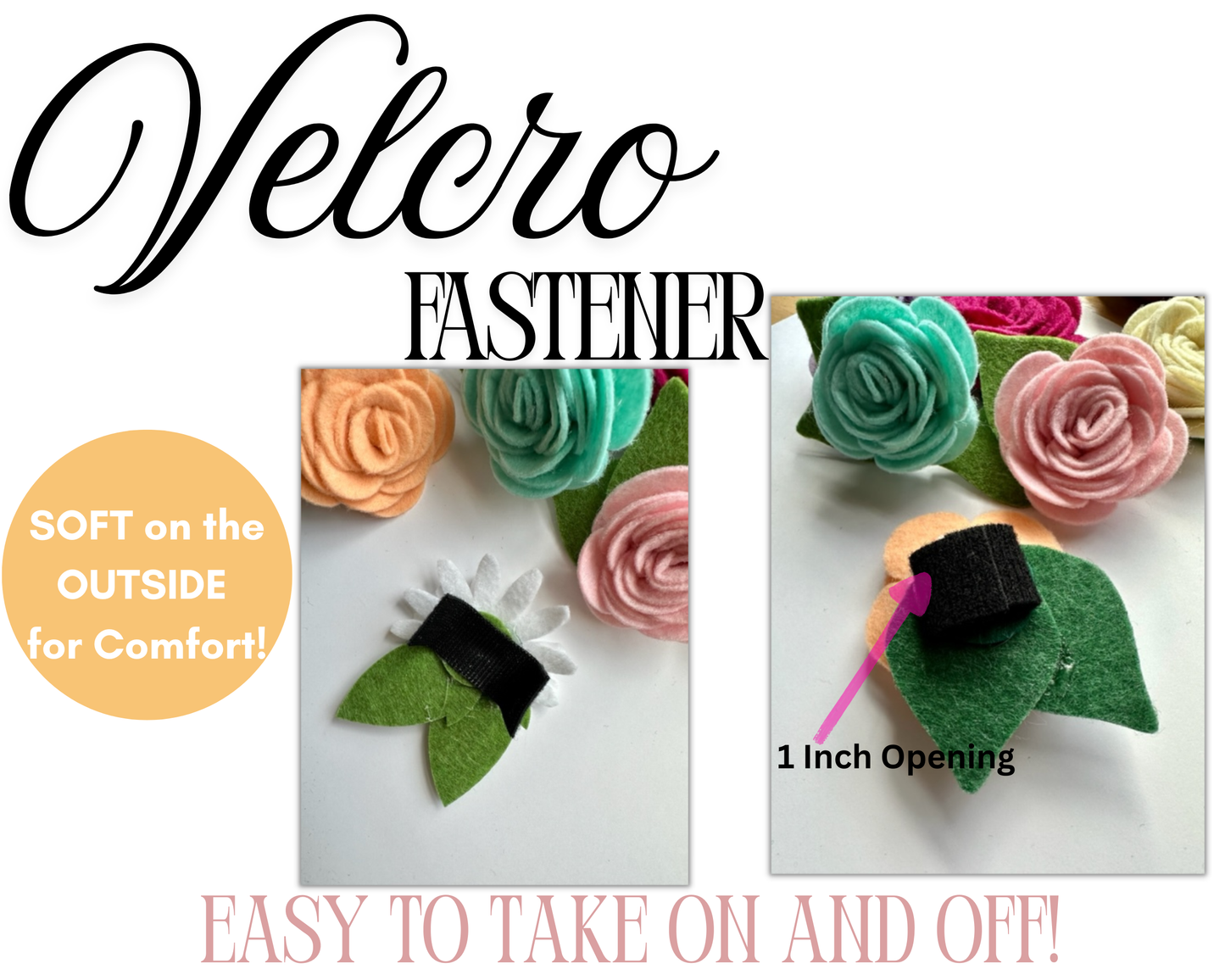 Felt Flower Accessory- 2 Sizes