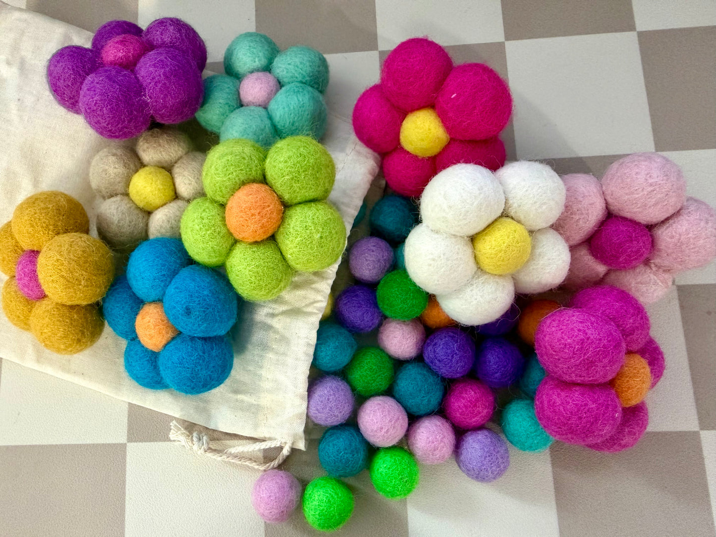 Felt Flower Car Freshener - Vent Clip Air Freshener