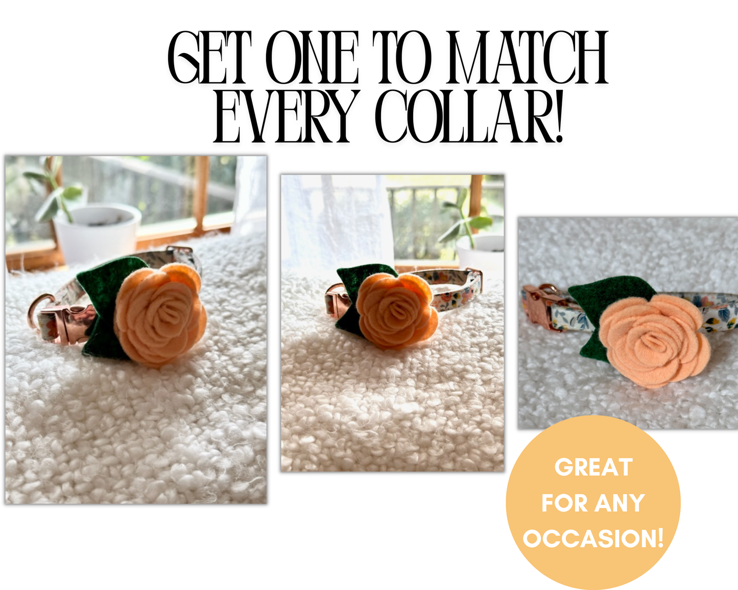 Felt Flower Accessory- 2 Sizes