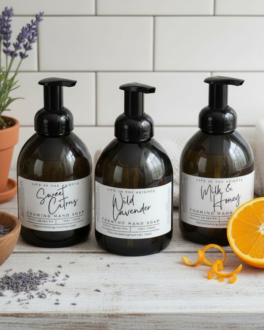 Gentle Foaming Hand Soap – Farmhouse Style – 17 oz – Wild Lavender, Milk & Honey, Sweet Citrus