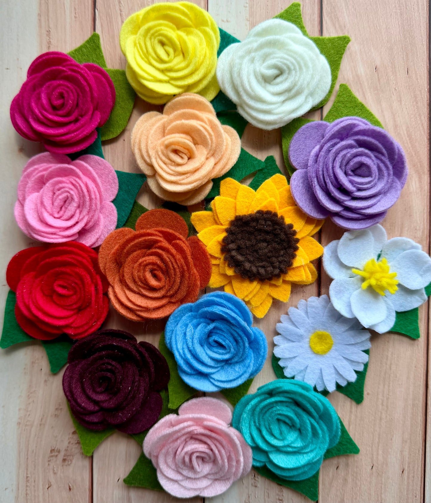 Felt Flower Accessory- 2 Sizes