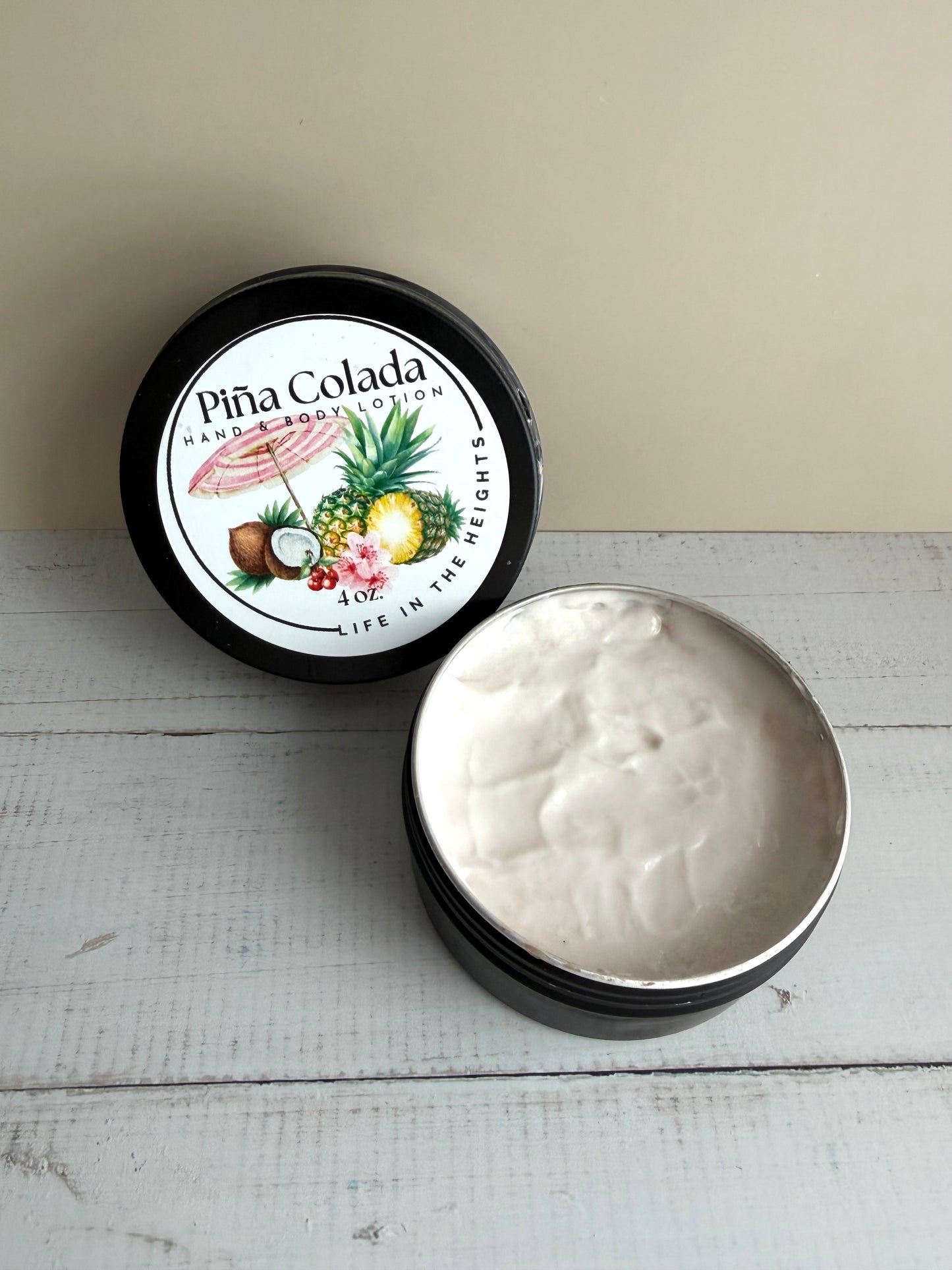 Handmade Hand & Body Lotion - Body Butter - 4 oz. tin, Creamy, Silky Moisturizing Lotion
