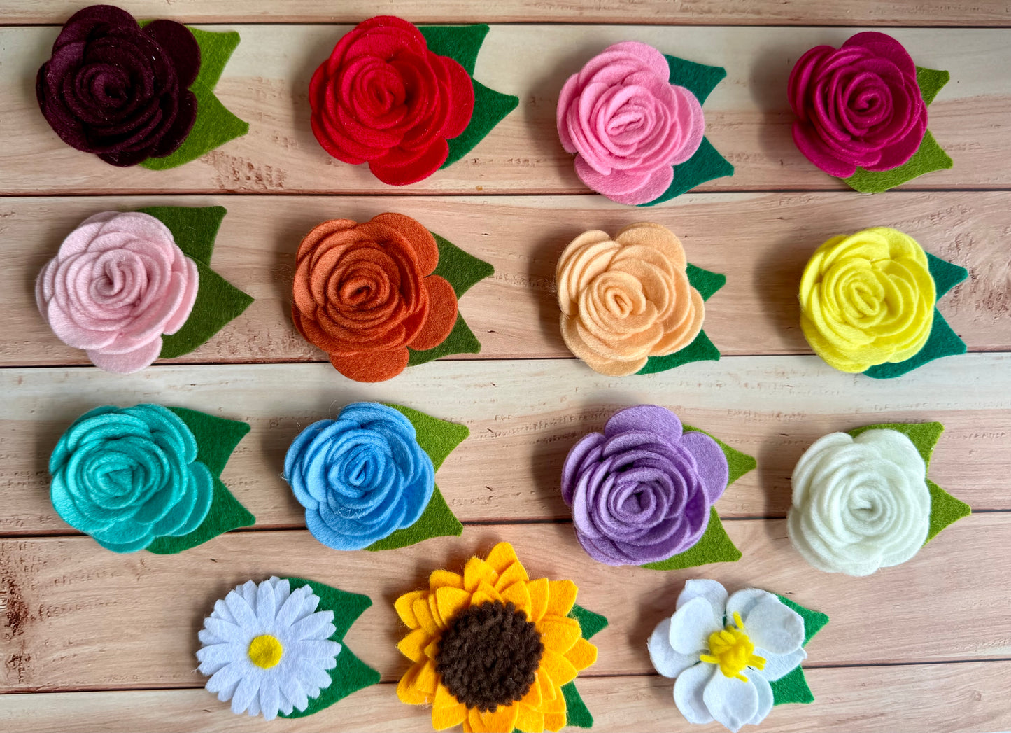 Felt Flower Accessory- 2 Sizes