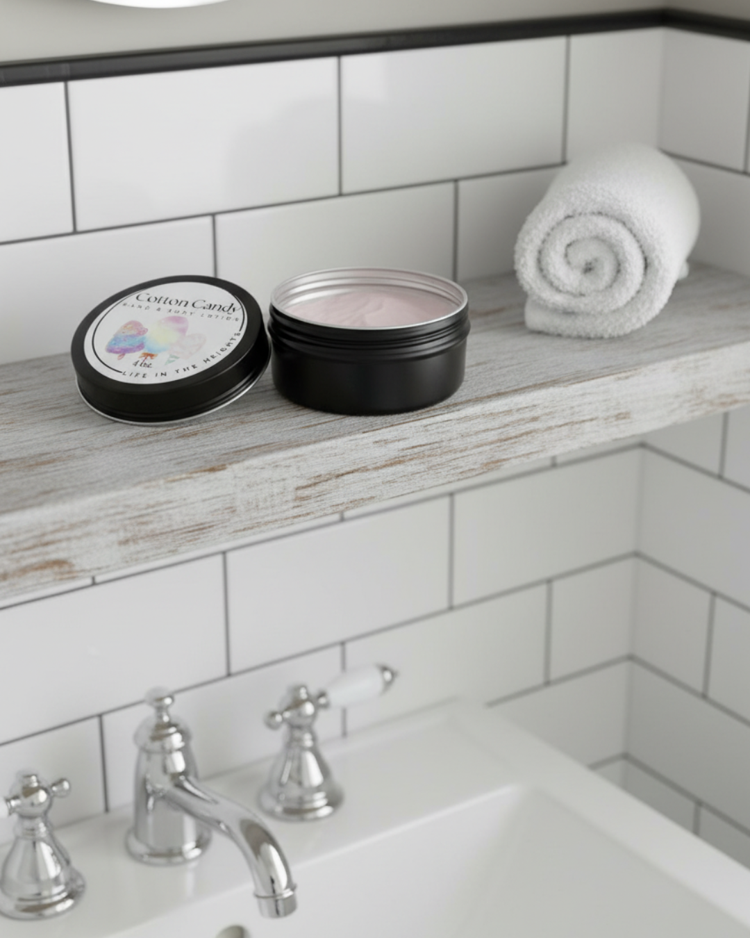 Handmade Hand & Body Lotion - Body Butter - 4 oz. tin, Creamy, Silky Moisturizing Lotion