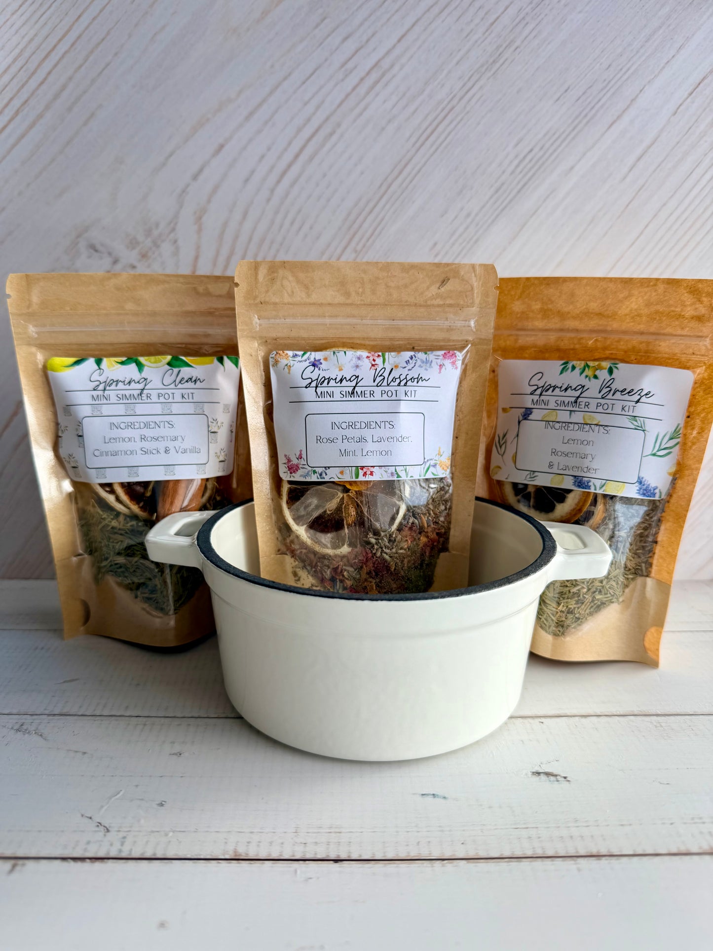 Spring Mini Simmer Pot Set - Set of 3 Mini Kits (variety pack)