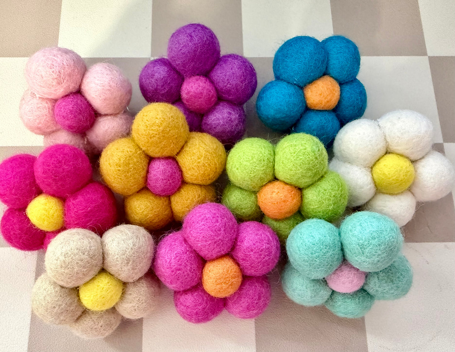 Felt Flower Car Freshener - Vent Clip Air Freshener