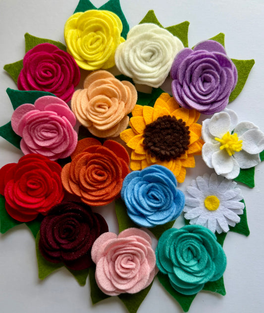 Felt Flower Accessory- 2 Sizes