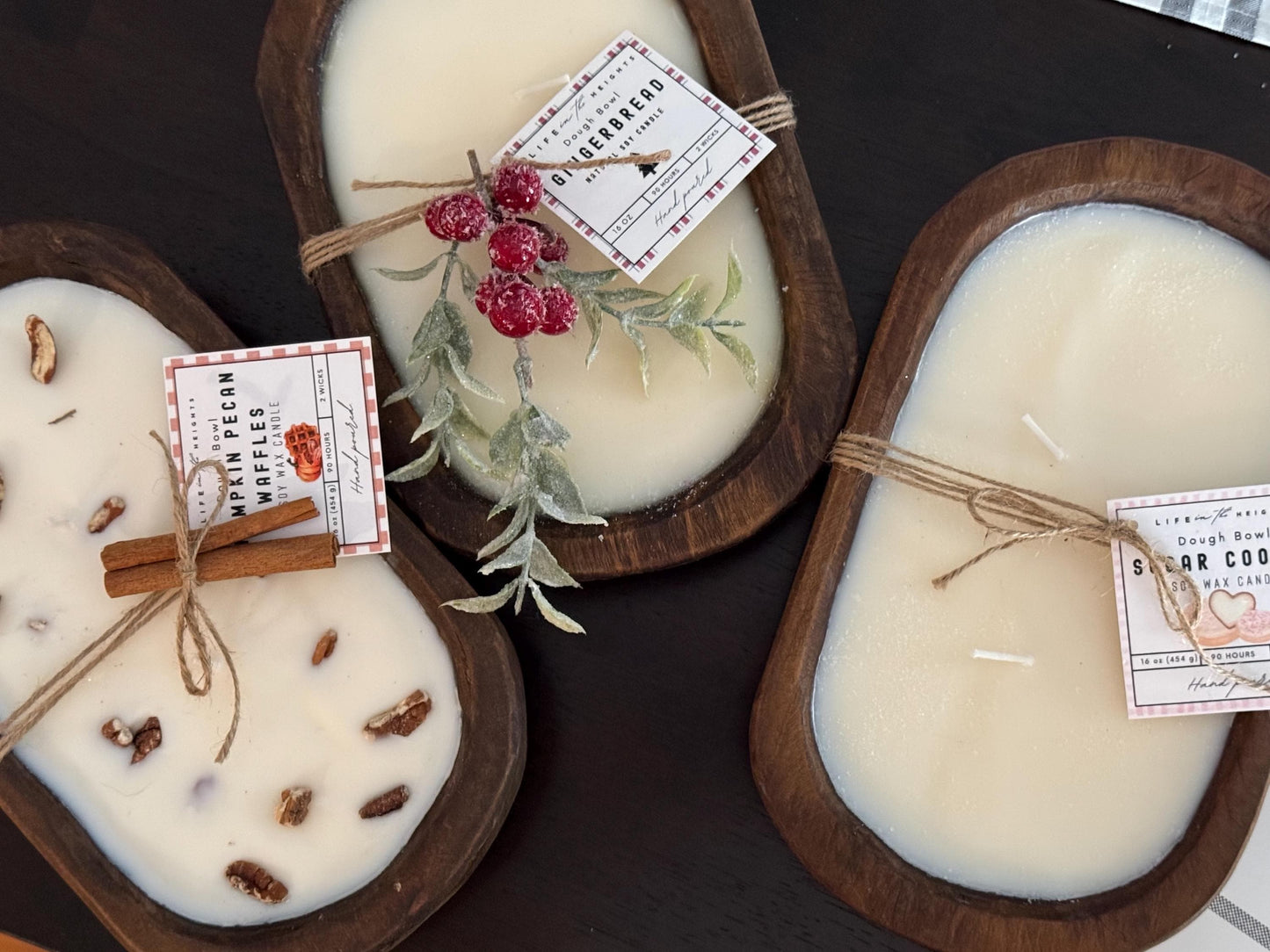 16 oz. Hand Poured Dough Bowl Candles