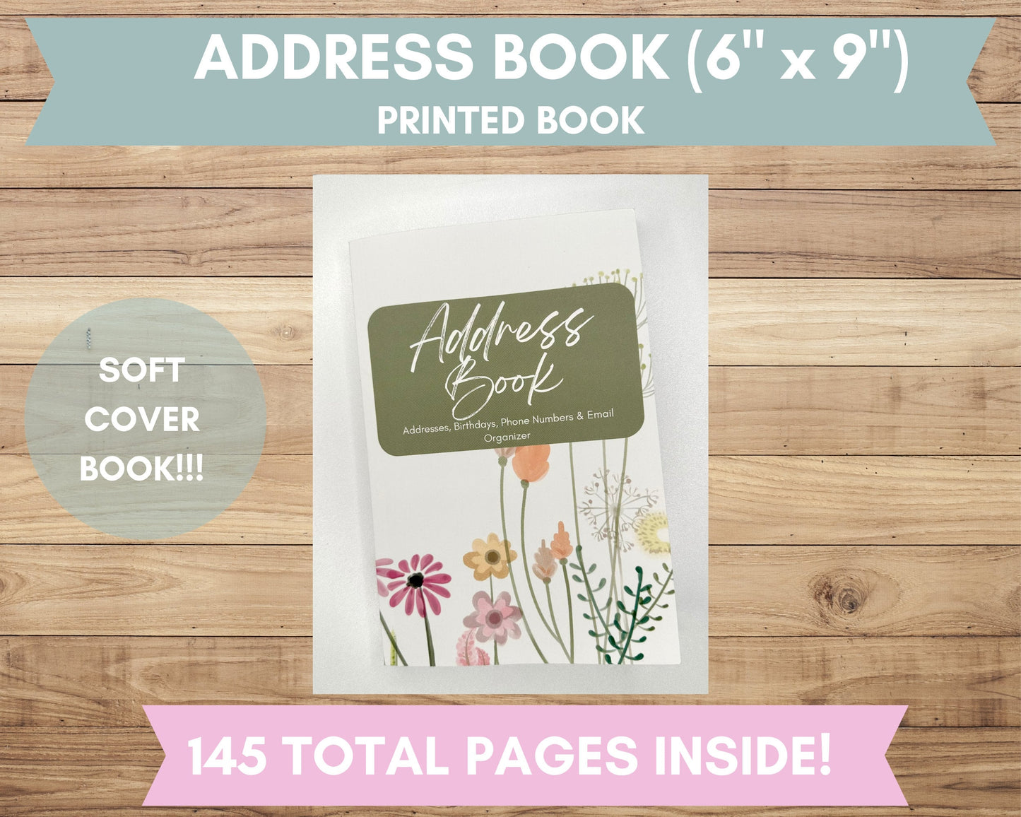 Address Book- 6" x 9"