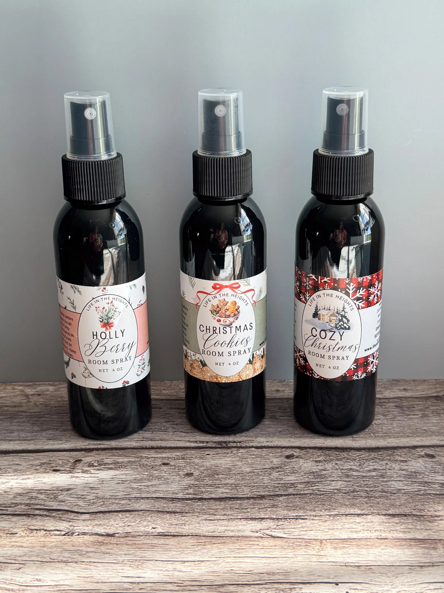 Holiday Scented Room Spray - 4 oz. Natural Ingredients, Room & Linen Spray